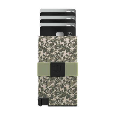 Digital Green Aluminum Cardholder